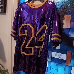 Lakers kobe sequin jersey dress